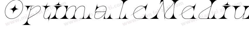 OptimaleMedium Itali字体转换